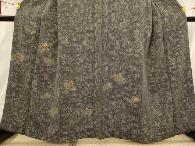 平和屋着物■訪問着　駒刺繍　地紙花文　金彩　正絹　逸品　AABI0253st