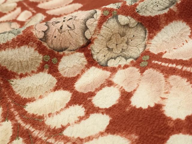平和屋着物■訪問着　絞り　辻が花　金彩　正絹　逸品　AABI0257st