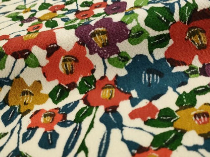 平和屋着物■小振袖　二尺袖　草花尽くし　正絹　逸品　AABI0262st