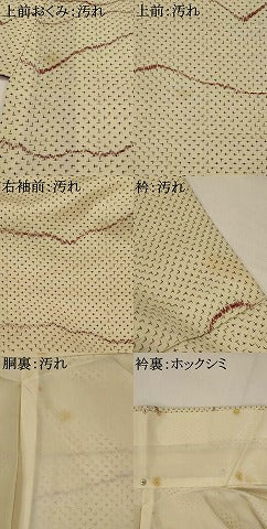平和屋着物■上質な紬　十字絣　正絹　逸品　AABI0271st