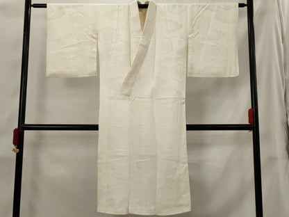 平和屋着物■長襦袢　袷　亀甲花地紋　正絹　逸品　AABI0273st