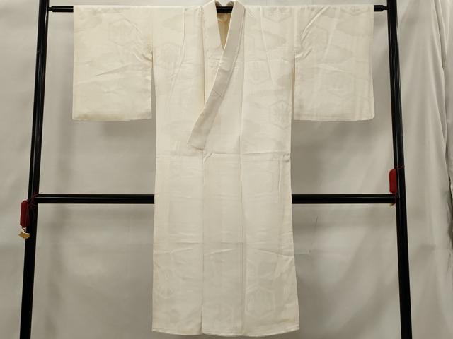平和屋着物■長襦袢　袷　亀甲花地紋　正絹　逸品　AABI0273st