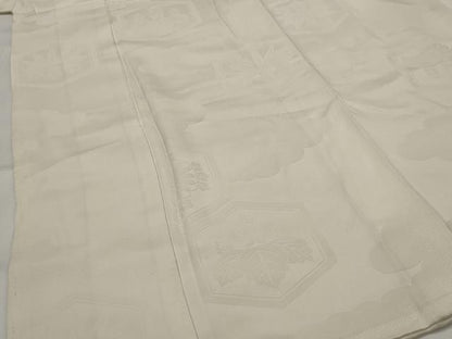 平和屋着物■長襦袢　袷　亀甲花地紋　正絹　逸品　AABI0273st