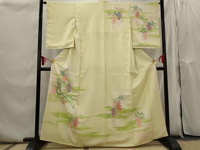 平和屋着物■訪問着　御所車花文　金彩　正絹　逸品　AABI0274st