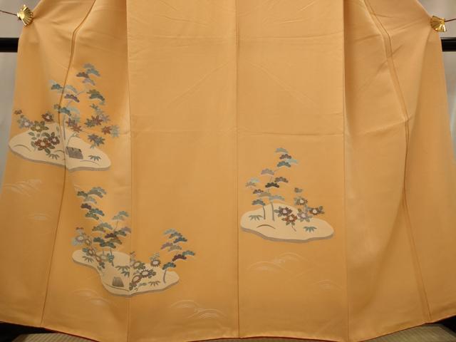 平和屋着物■訪問着　友禅　松竹梅　正絹　逸品　AABI0277st