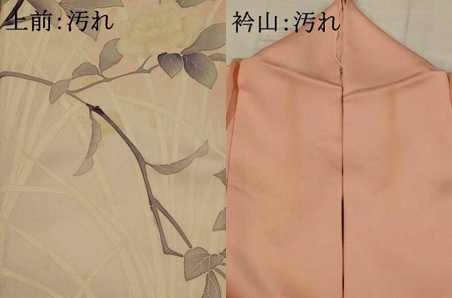 平和屋着物■訪問着　枝花文　暈し染め　金彩　正絹　逸品　AABI0283st