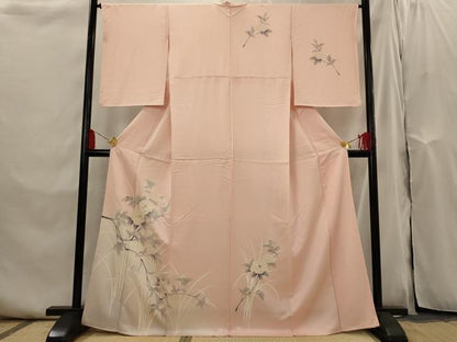 平和屋着物■訪問着　枝花文　暈し染め　金彩　正絹　逸品　AABI0283st