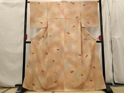 平和屋着物■上質な小紋　地紋起こし　地紙文　暈し染め　正絹　逸品　AABI0288st