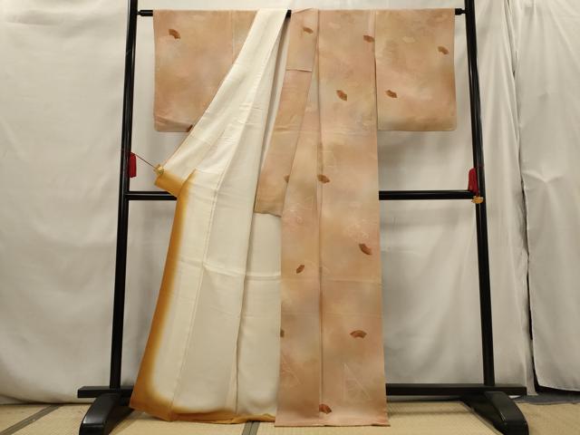 平和屋着物□上質な小紋 地紋起こし 地紙文 暈し染め 正絹