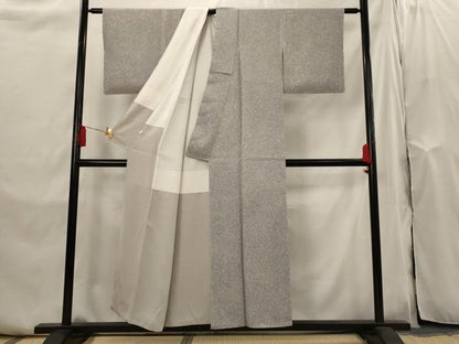 平和屋着物■上質な小紋　作家物　霞文　正絹　逸品　未使用　AABI0292st