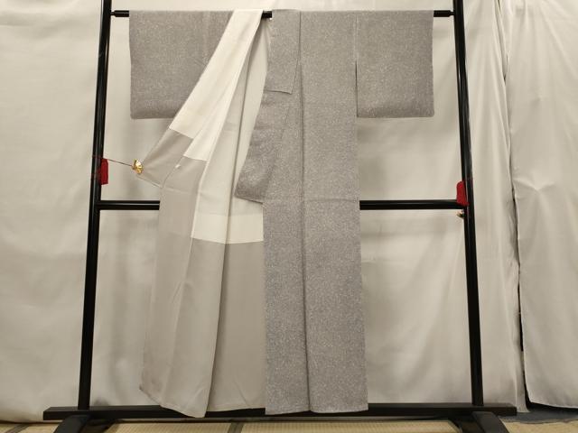 平和屋着物■上質な小紋　作家物　霞文　正絹　逸品　未使用　AABI0292st