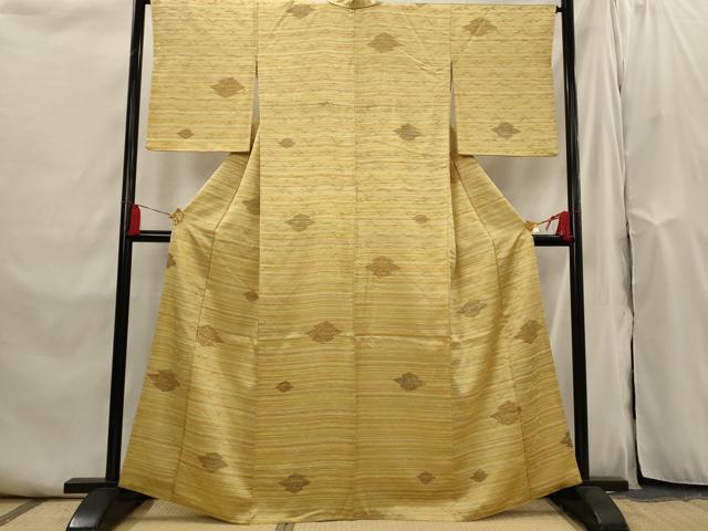 平和屋着物■上質な小紋　松皮菱文様　正絹　逸品　AABI0294st