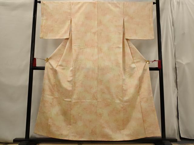 平和屋着物■上質な小紋　御所車文　暈し染め　正絹　逸品　AABI0295st 平和屋着物□上質な小紋 御所車文 暈し染め 正絹 逸品 AABI0295st