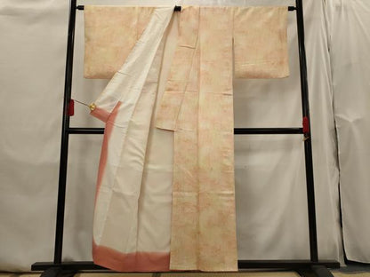 平和屋着物■上質な小紋　御所車文　暈し染め　正絹　逸品　AABI0295st