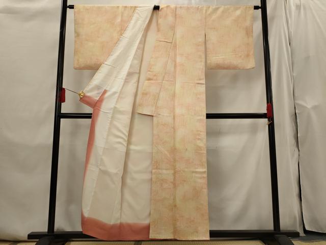 平和屋着物■上質な小紋　御所車文　暈し染め　正絹　逸品　AABI0295st