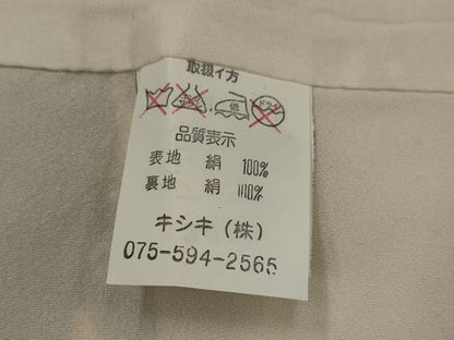 平和屋着物■上質な小紋　切り嵌め文様　正絹　逸品　AABI0298st