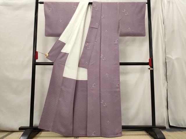 平和屋着物■上質な小紋　貝桶花文　正絹　逸品　未使用　AABI0301st 平和屋着物□上質な小紋 貝桶花文 正絹 逸品 未使用 AABI0301st