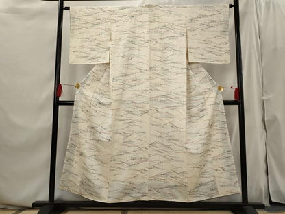 平和屋着物■上質な小紋 松葉文 金彩 正絹 逸品 AABI0308st