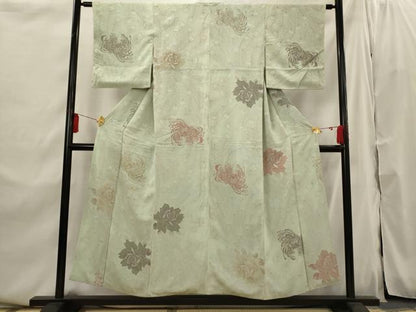 平和屋着物■上質な小紋　寿光織　乱菊　正絹　逸品　AABI0310st