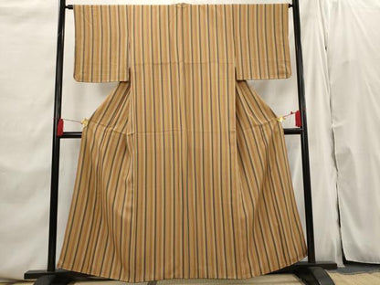 平和屋着物■上質な小紋 間道 正絹 逸品 AABI0320st