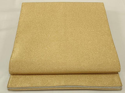 平和屋着物◎綴れ 全通柄袋帯 霞文 金糸 正絹 逸品 AABI0354ou