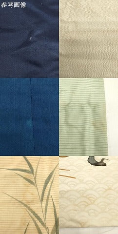 平和屋本店▼掛　袱紗4点セット　駒刺繍　片喰　五三の桐　法衣　寺院　仏具　仏教　僧侶　神職　装束　AABI0391ja