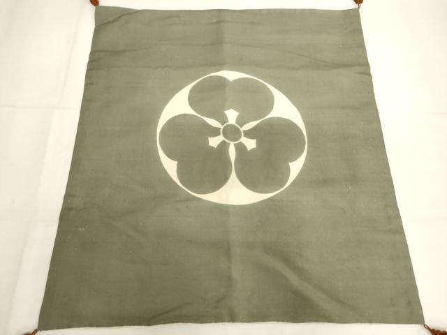 平和屋本店▼掛　袱紗4点セット　駒刺繍　片喰　五三の桐　法衣　寺院　仏具　仏教　僧侶　神職　装束　AABI0391ja