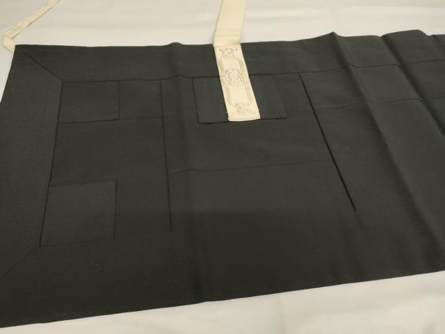 平和屋本店▼五条袈裟　黒地　川勝法衣店謹製　法衣　寺院　仏具　仏教　僧侶　神職　装束　AABI0414ja
