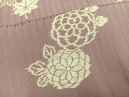 平和屋着物●長襦袢　無双仕立て　草花文　やまと誂製　半衿刺繍　正絹　逸品　AABI0448ph