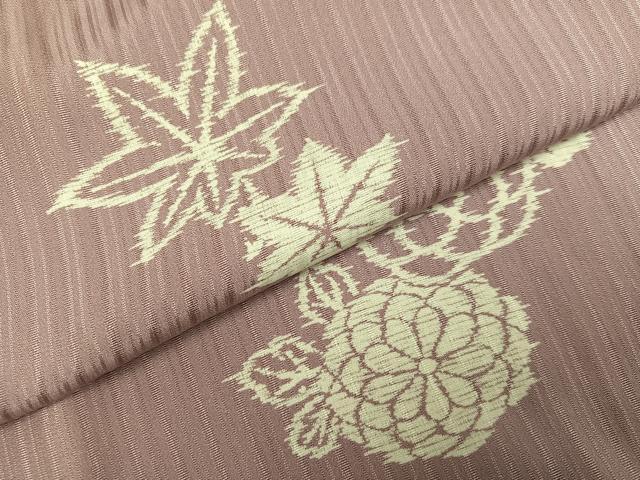 平和屋着物●長襦袢　無双仕立て　草花文　やまと誂製　半衿刺繍　正絹　逸品　AABI0448ph
