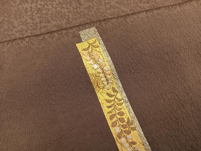 平和屋着物●訪問着　刺繍　短冊花文　金彩　正絹　逸品　未使用　AABI0457ph