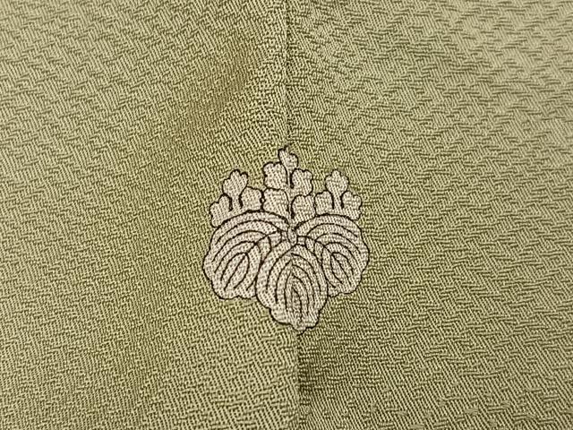 平和屋着物●上質な色無地　作家物　祐斎　白梅染　風景樹林文　蒸栗色　正絹　逸品　AABI0474ph