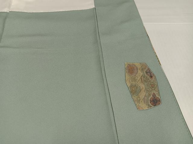 平和屋着物●訪問着　舞花文　暈し染め　正絹　逸品　AABI0478ph