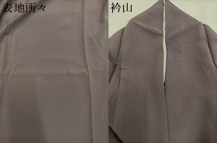 平和屋着物●上質な色無地　鳩羽鼠色　正絹　逸品　AABI0481ph