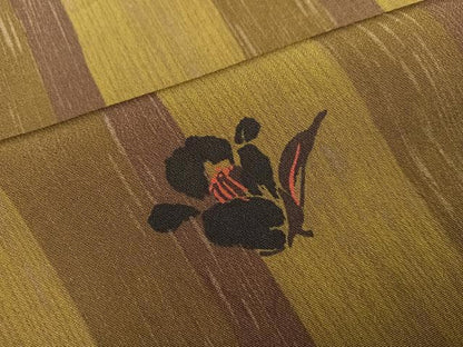 平和屋着物●上質な小紋　花間道　正絹　逸品　AABI0485ph