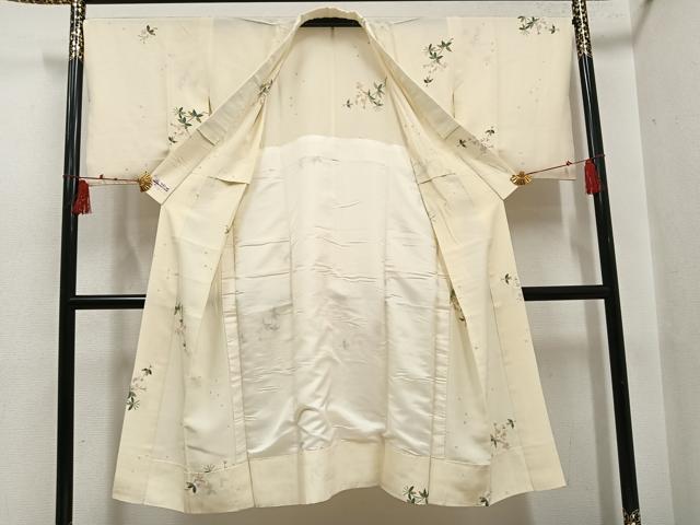 平和屋着物●長襦袢　無双仕立て　枝桜　やまと誂製　正絹　逸品　AABI0496ph