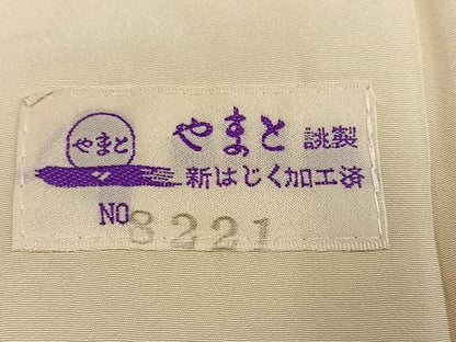 平和屋着物●長襦袢　無双仕立て　枝桜　やまと誂製　正絹　逸品　AABI0496ph