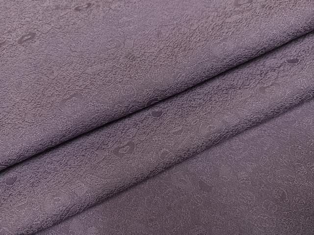 平和屋着物●上質な色無地　花地紋　葡萄鼠色　正絹　逸品　AABI0502ph