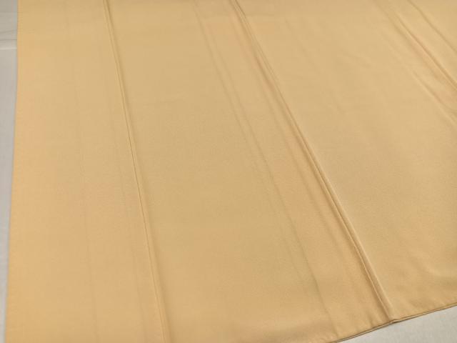 平和屋着物●上質な色無地　蜂蜜色　正絹　逸品　AABI0507ph