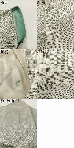平和屋着物●上質な紬　十字絣　正絹　逸品　AABI0517ph