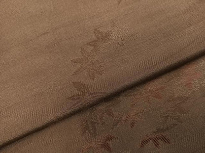 平和屋着物●お召　楓文　正絹　逸品　AABI0522ph