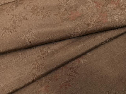 平和屋着物●お召　楓文　正絹　逸品　AABI0522ph