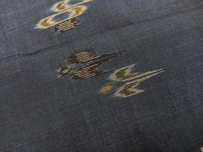 平和屋着物●本場琉球絣　紬　正絹　逸品　未使用　AABI0526ph