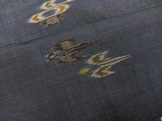 平和屋着物●本場琉球絣　紬　正絹　逸品　未使用　AABI0526ph