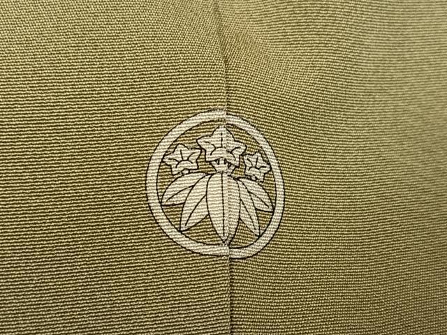 平和屋着物●京加賀糸目友禅作家　山崎巌　色留袖　枝花文　正絹　逸品　AABI0535ph