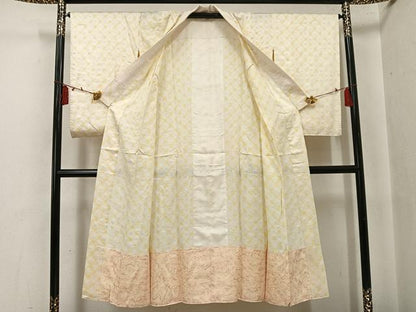 平和屋着物●長襦袢　無双仕立て　絞り　正絹　逸品　AABI0539ph