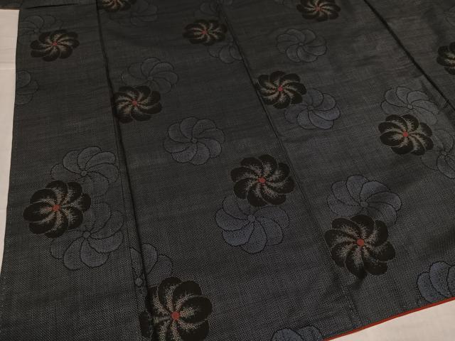 平和屋着物●本場大島紬　カタス7マルキ　正絹　逸品　AABI0552ph