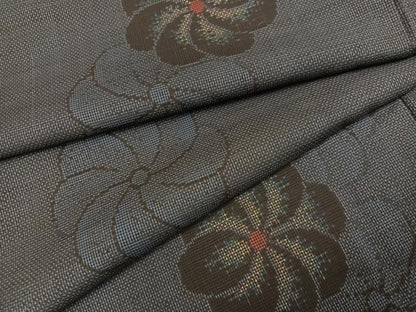 平和屋着物●本場大島紬　カタス7マルキ　正絹　逸品　AABI0552ph