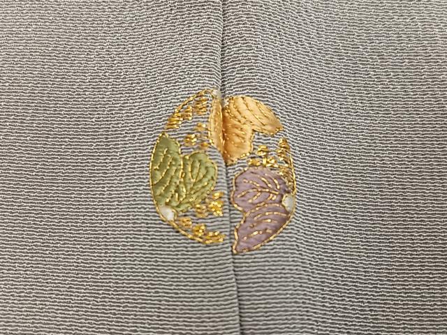 平和屋着物●訪問着　立波群れ鳥笹文　金彩　正絹　逸品　AABI0554ph