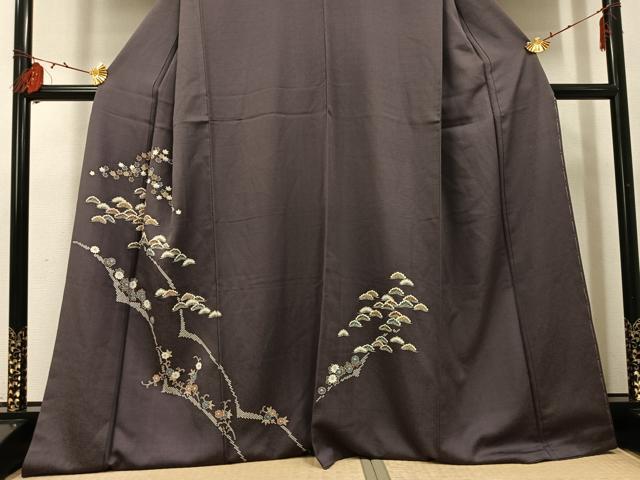 平和屋着物●訪問着　草花文　正絹　逸品　AABI0562ph